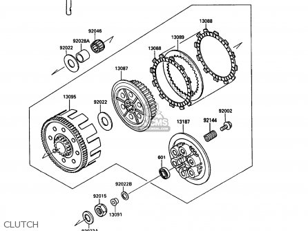 CLUTCH - KX250-G1 1989 EUROPE UK AL