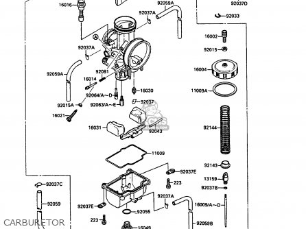 CARBURETOR - KX250-G1 1989 EUROPE UK AL