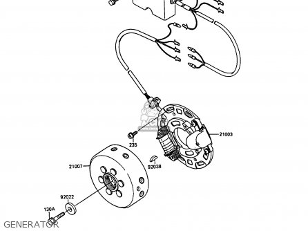 GENERATOR - KX250-G1 1989 EUROPE UK AL