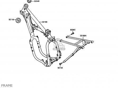 FRAME - KX250-G1 1989 EUROPE UK AL