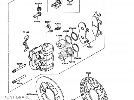 FRONT BRAKE - KX250-G1 1989 EUROPE UK AL