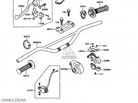 HANDLEBAR - KX250-G1 1989 EUROPE UK AL