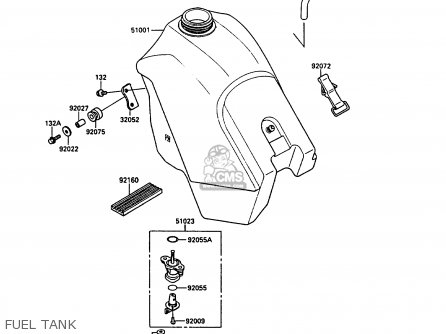FUEL TANK - KX250-G1 1989 EUROPE UK AL