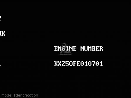 Model Identification - KX250-G1 1989 EUROPE UK AL