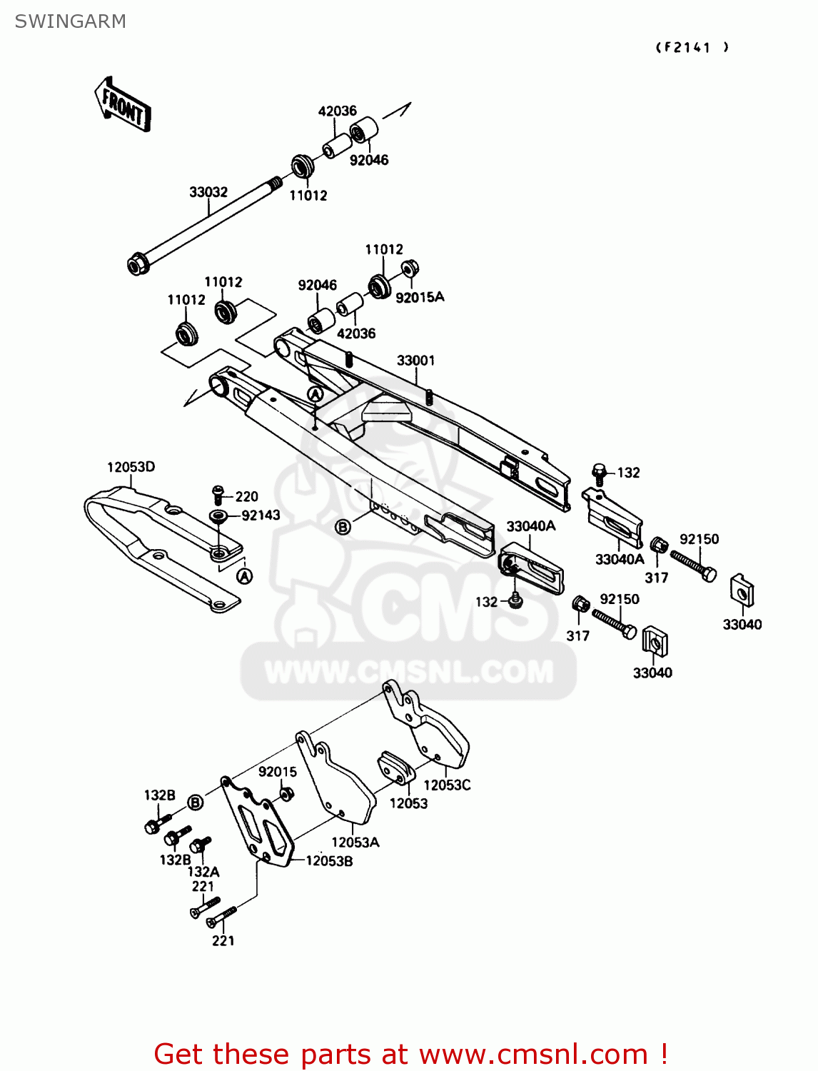 SWINGARM KX250-G1 1989 USA CANADA