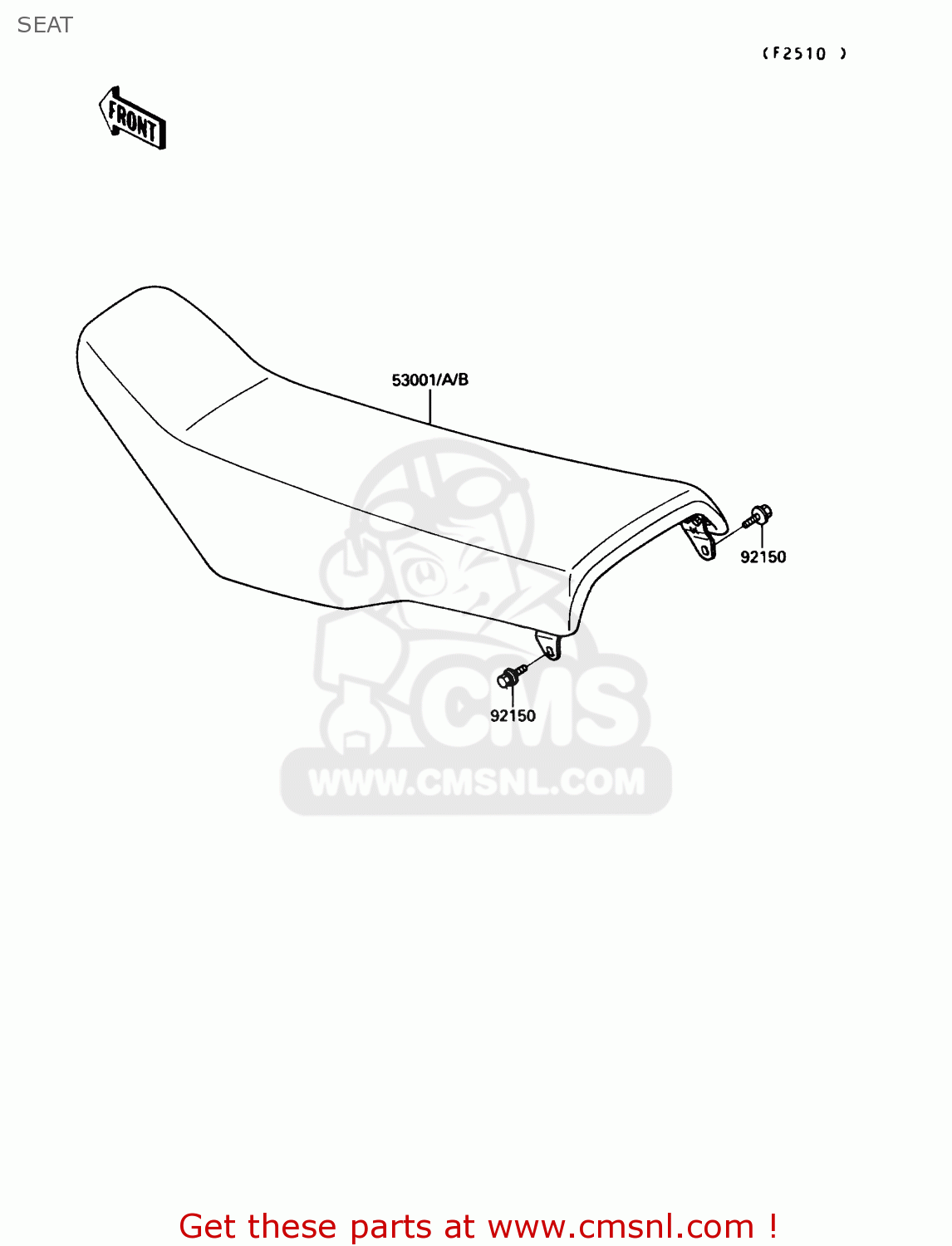 SEAT KX250-G1 1989 USA CANADA