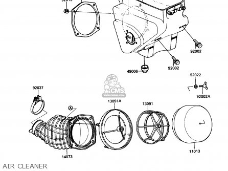 AIR CLEANER - KX250-G1 1989 USA CANADA