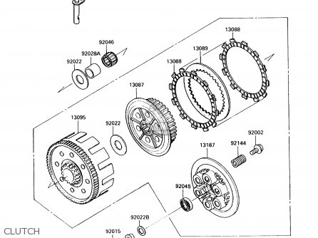 CLUTCH - KX250-G1 1989 USA CANADA