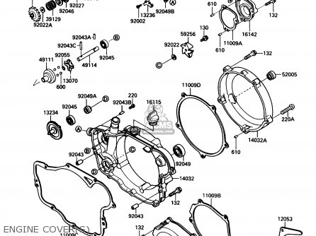 ENGINE COVER(S) - KX250-G1 1989 USA CANADA