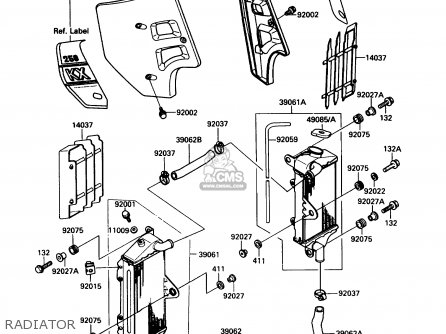 RADIATOR - KX250-G1 1989 USA CANADA