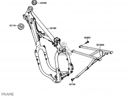 FRAME - KX250-G1 1989 USA CANADA