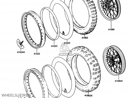 WHEELS/TIRES - KX250-G1 1989 USA CANADA