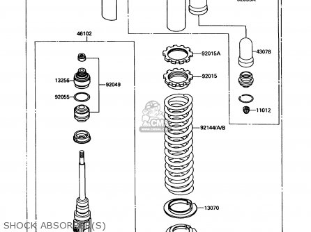 SHOCK ABSORBER(S) - KX250-G1 1989 USA CANADA