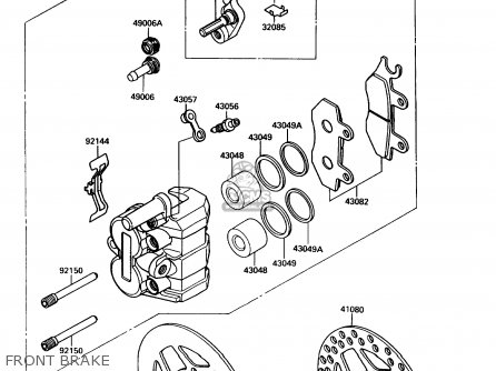 FRONT BRAKE - KX250-G1 1989 USA CANADA