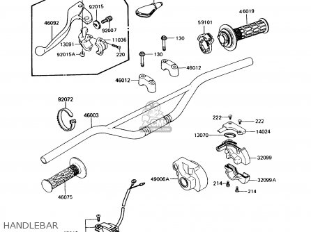 HANDLEBAR - KX250-G1 1989 USA CANADA
