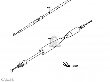 CABLES - KX250-G1 1989 USA CANADA