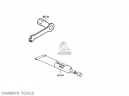 OWNER'S TOOLS - KX250-G1 1989 USA CANADA