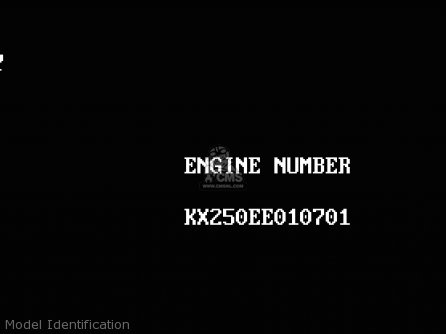 Model Identification - KX250-G1 1989 USA CANADA