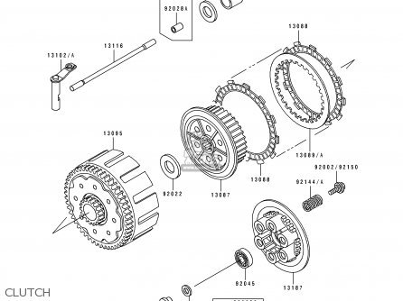 CLUTCH - KX250-H1 1990 EUROPE UK AL AS