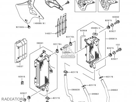 RADIATOR - KX250-H1 1990 EUROPE UK AL AS