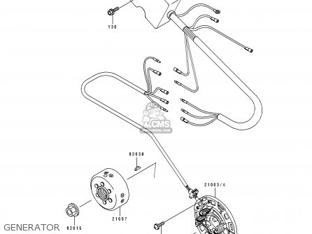 GENERATOR - KX250-H1 1990 USA CANADA