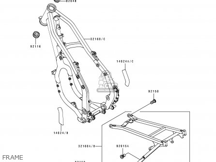 FRAME - KX250-H1 1990 USA CANADA