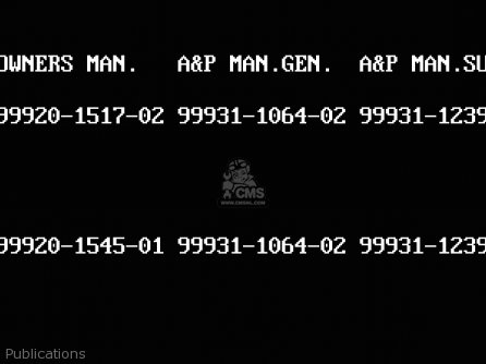 Publications - KX250-H1 1990 USA CANADA