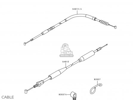 CABLE - KX250-H2 1991 EUROPE UK AL AS