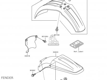 FENDER - KX250-H2 1991 USA CANADA