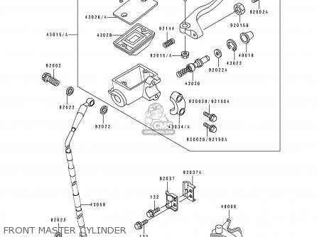 FRONT MASTER CYLINDER - KX250-H2 1991 USA CANADA