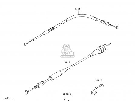 CABLE - KX250-J1 1992 EUROPE AS