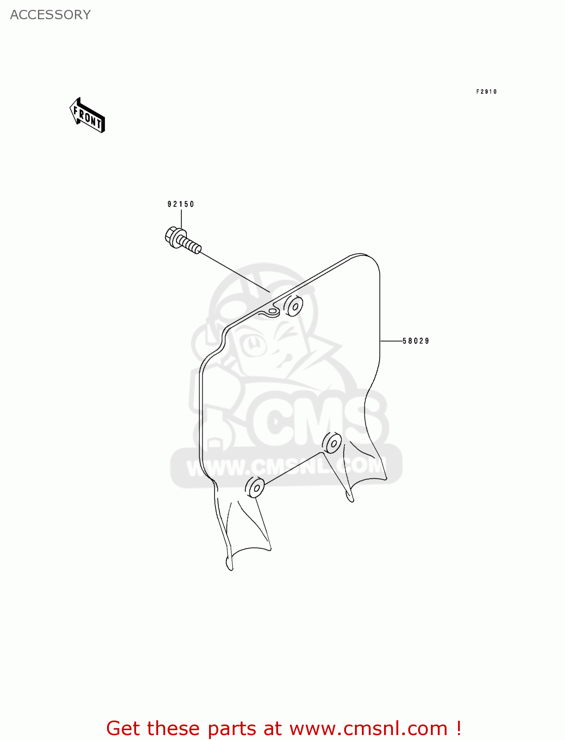 ACCESSORY KX250-J1 1992 USA CANADA