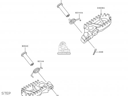 STEP - KX250-J2 1993 KX250 EUROPE AS