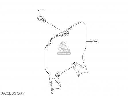 ACCESSORY - KX250-J2 1993 KX250 EUROPE AS