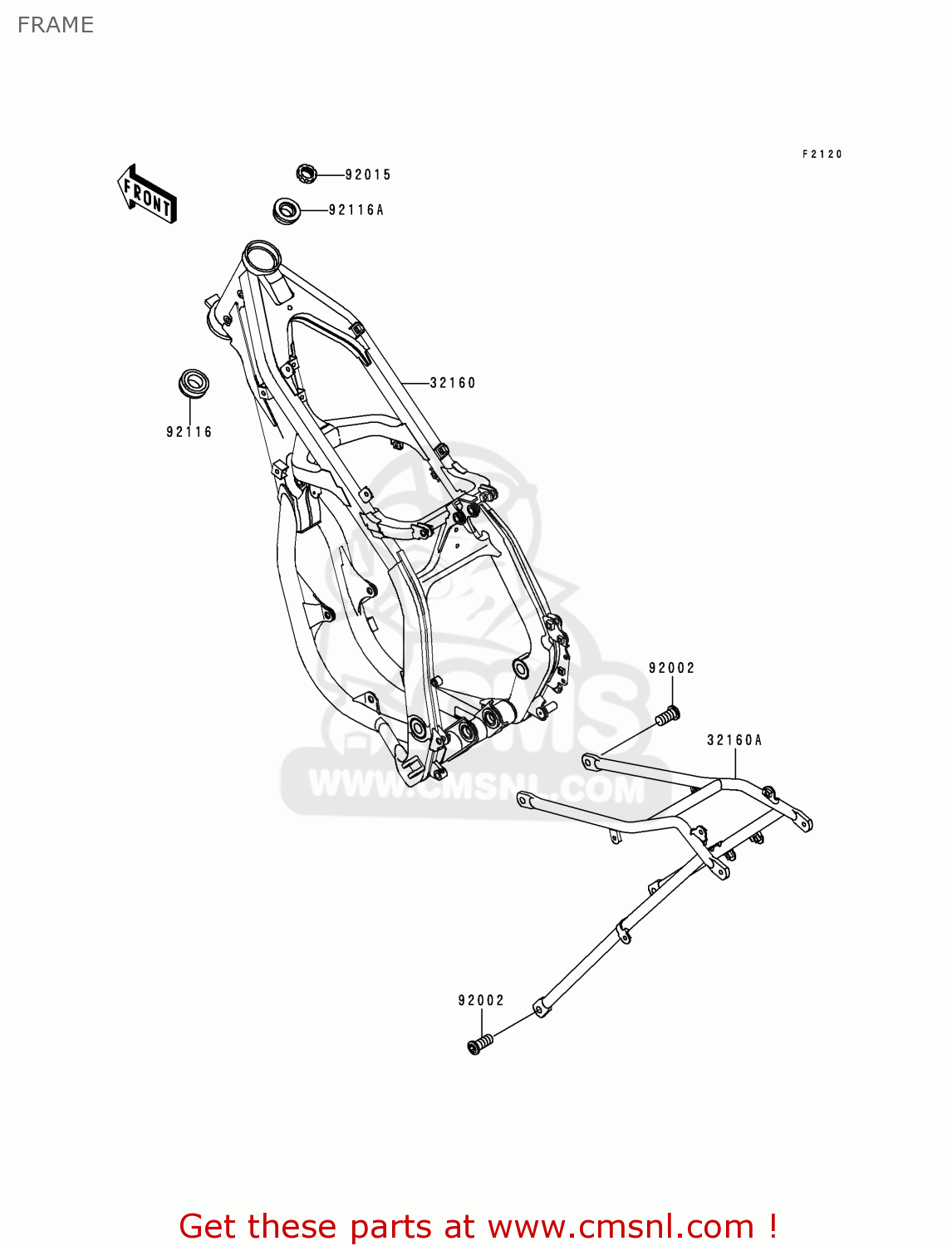 FRAME KX250-K1 1994 EUROPE AS