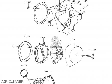 AIR CLEANER - KX250-K1 1994 EUROPE AS