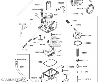 CARBURETOR - KX250-K1 1994 EUROPE AS