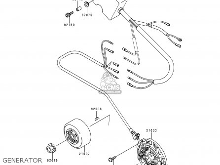 GENERATOR - KX250-K1 1994 EUROPE AS