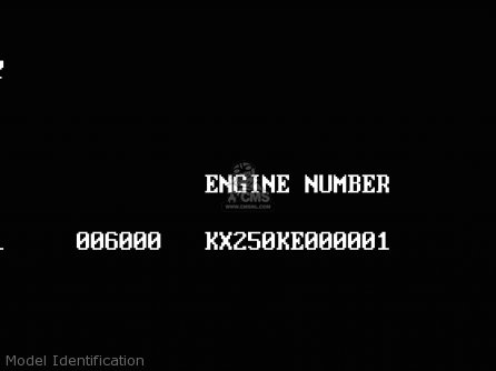 Model Identification - KX250-K1 1994 EUROPE AS