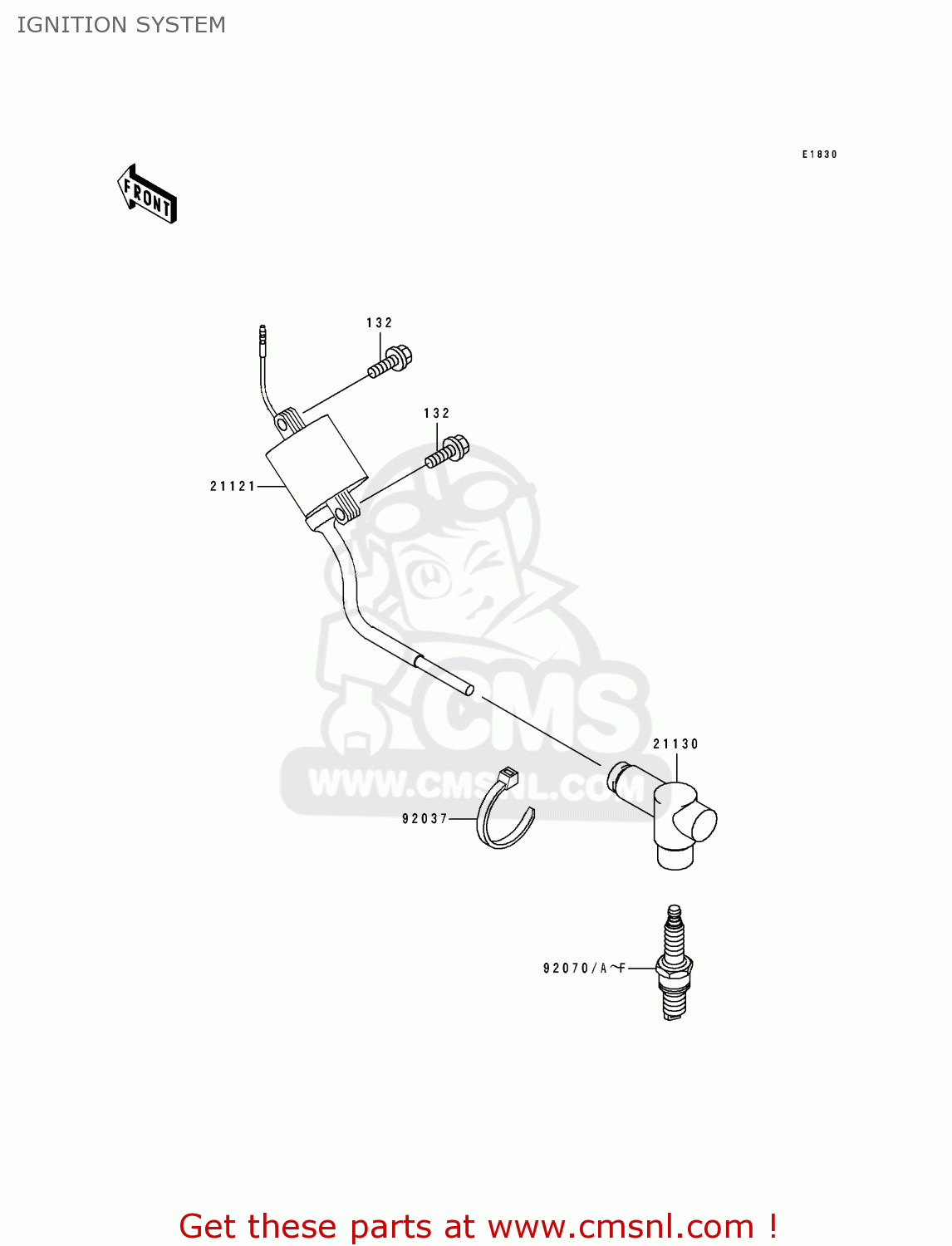 IGNITION SYSTEM KX250-K1 1994 USA CANADA
