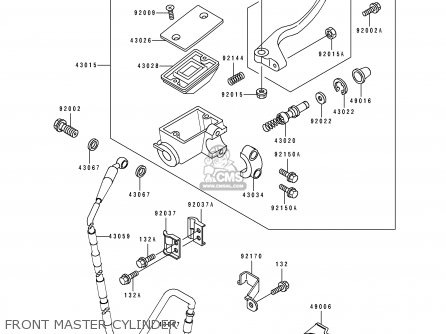 FRONT MASTER CYLINDER - KX250-K1 1994 USA CANADA