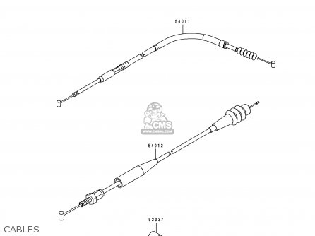 CABLES - KX250-K1 1994 USA CANADA