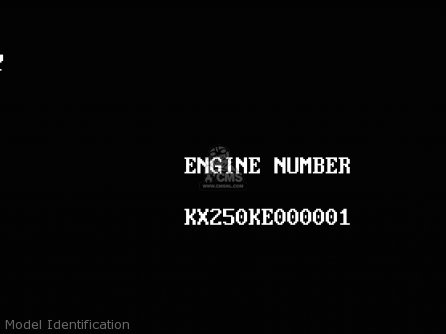 Model Identification - KX250-K1 1994 USA CANADA