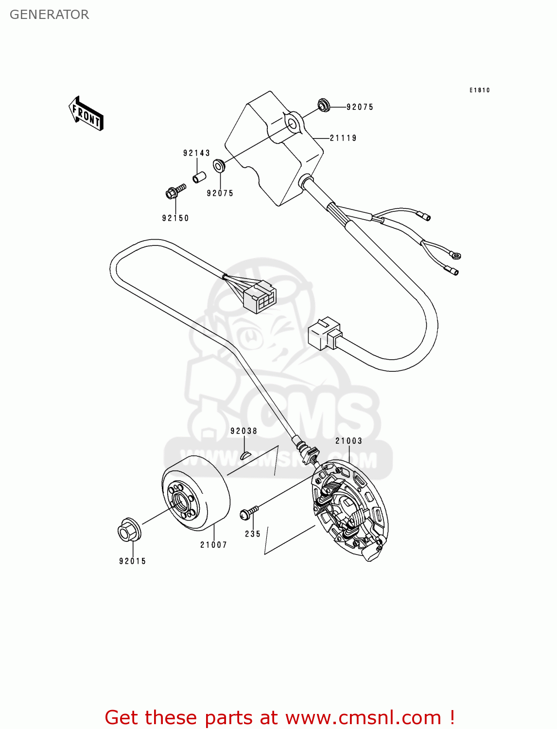 GENERATOR KX250-K2 1995 EUROPE AS