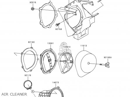 AIR CLEANER - KX250-K2 1995 EUROPE AS