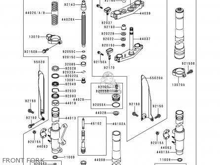 FRONT FORK - KX250-K2 1995 EUROPE AS