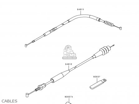 CABLES - KX250-K2 1995 USA CANADA