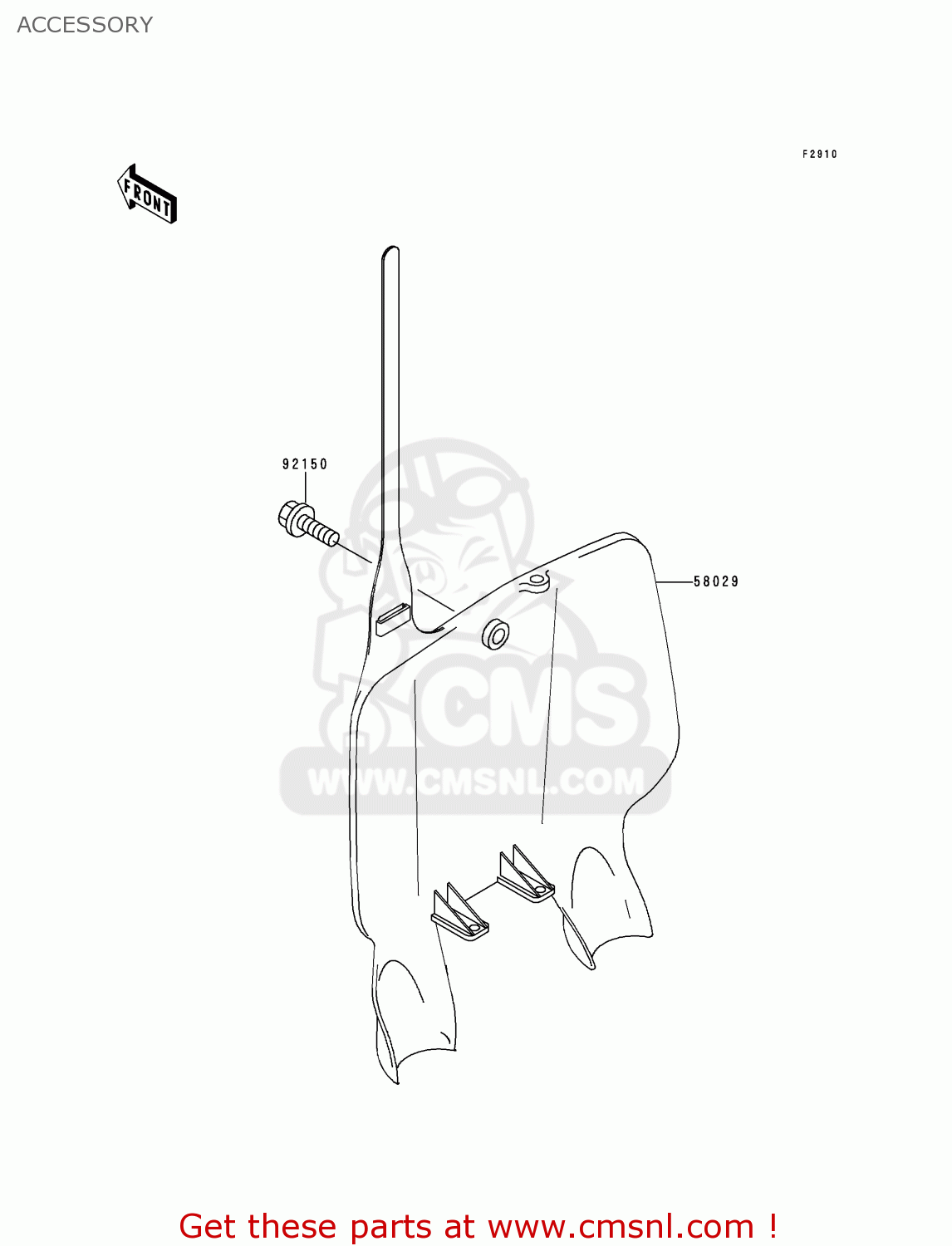 ACCESSORY KX250-K3 1996 EUROPE FR AS