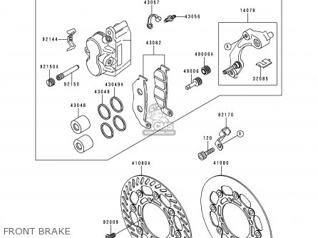 FRONT BRAKE - KX250-K3 1996 EUROPE FR AS
