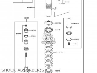 SHOCK ABSORBER(S) - KX250-K3 1996 USA CANADA